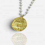The Victory Chariot Coin & Pearl Pendant - Sterling Silver 925